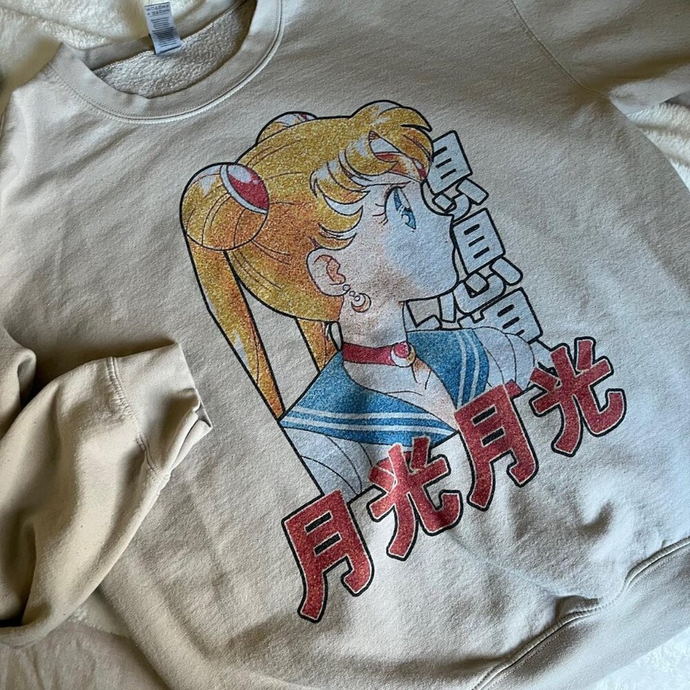 Sailor Moon Cotton Gildan Sweatshirt